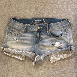 Sequined American Eagle Low Rise Shorts